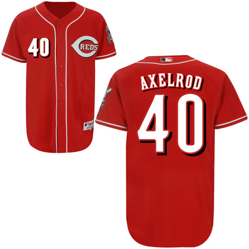 Dylan Axelrod #40 MLB Jersey-Cincinnati Reds Men's Authentic Red Baseball Jersey